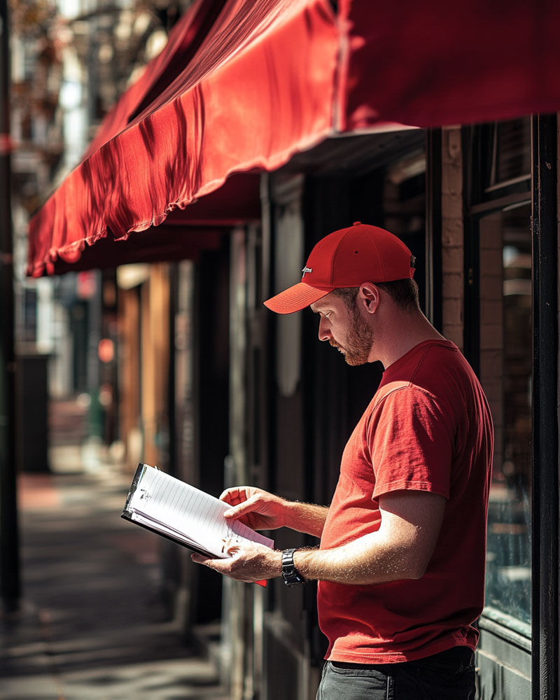 Council inspection of an awning